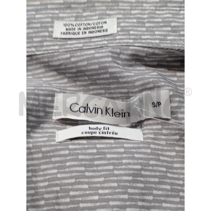 CAMICIA UOMO CALVIN KLEIN MANICA CORTA GRIGIA | Mercatino dell'Usato Moncalieri bengasi 5