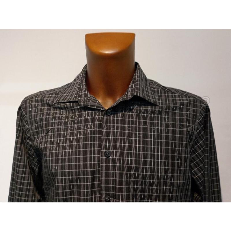 CAMICIA UOMO CALVIN KLEIN QUADRETTI NERO GRIGIA | Mercatino dell'Usato Moncalieri bengasi 4