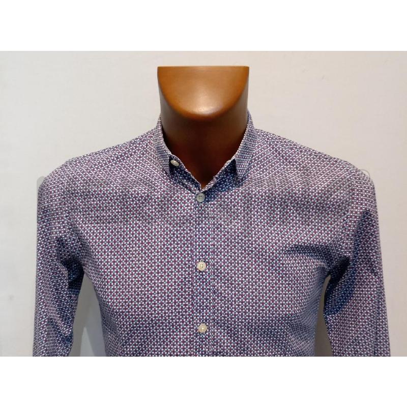 CAMICIA UOMO DAVID NAMAN BLU E ROSSA CERCIETTI  | Mercatino dell'Usato Moncalieri bengasi 4