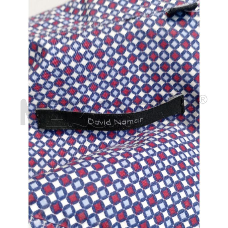 CAMICIA UOMO DAVID NAMAN BLU E ROSSA CERCIETTI  | Mercatino dell'Usato Moncalieri bengasi 5