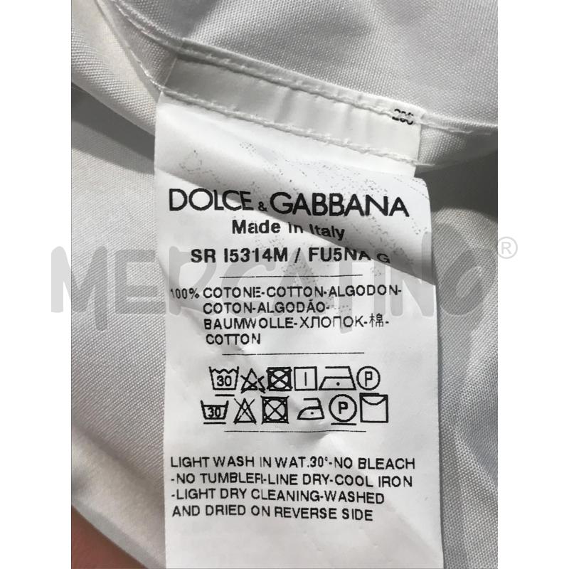 CAMICIA UOMO DOLCE & GABBANA BIANCA  | Mercatino dell'Usato Moncalieri bengasi 4