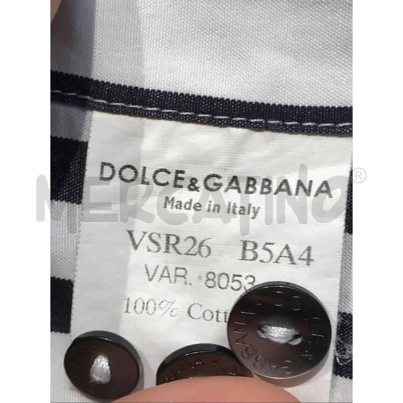 CAMICIA UOMO DOLCE & GABBANA BIANCO NERA RIGHE | Mercatino dell'Usato Moncalieri bengasi 5