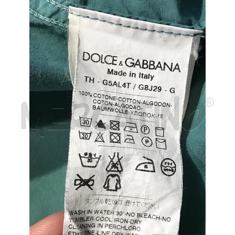 CAMICIA UOMO DOLCE & GABBANA VERDE SICILIA | Mercatino dell'Usato Moncalieri bengasi 4