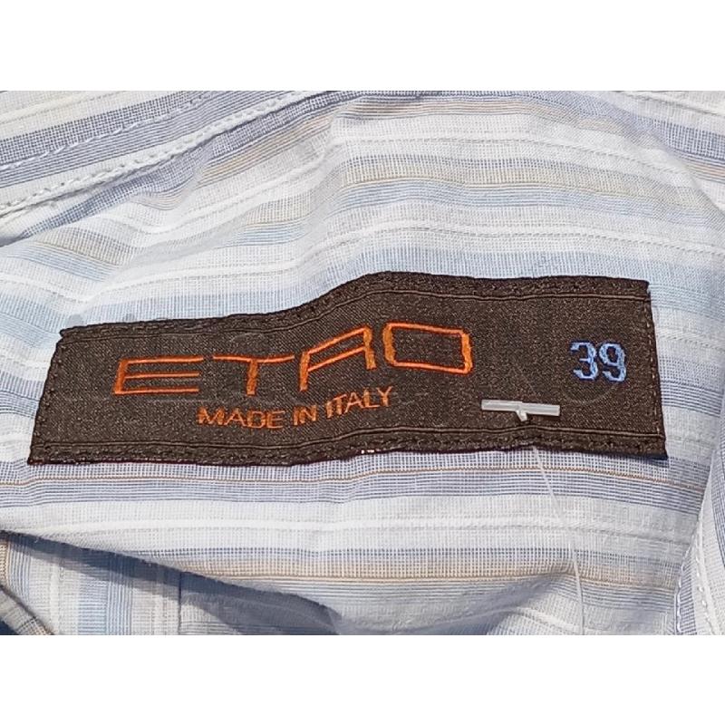 CAMICIA UOMO ETRO RIGHE AZZURRA | Mercatino dell'Usato Moncalieri bengasi 5