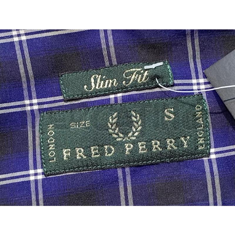 CAMICIA UOMO FRED PERRY BLU QUADRI | Mercatino dell'Usato Moncalieri bengasi 5