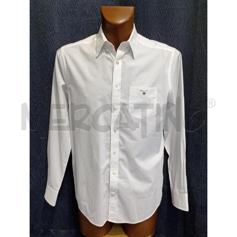 CAMICIA UOMO GANT BIANCA CON STEMMA TASCHINO  | Mercatino dell'Usato Moncalieri bengasi 1
