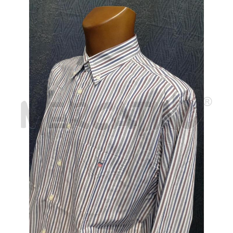 CAMICIA UOMO GANT RIGHE MARRONI REGULAR | Mercatino dell'Usato Moncalieri bengasi 3