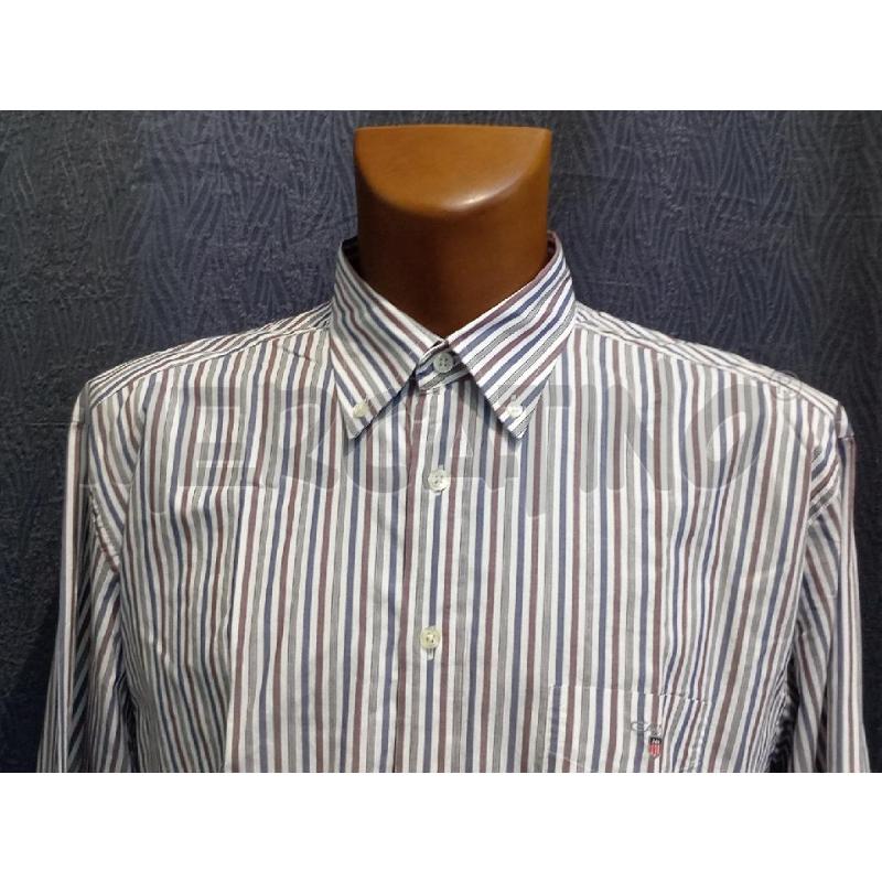 CAMICIA UOMO GANT RIGHE MARRONI REGULAR | Mercatino dell'Usato Moncalieri bengasi 4