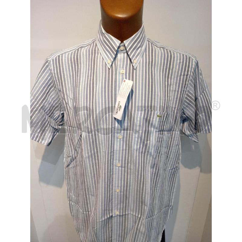 CAMICIA UOMO LACOSTE RIGHE AZZURRE MEZZA MANCIA | Mercatino dell'Usato Moncalieri bengasi 2