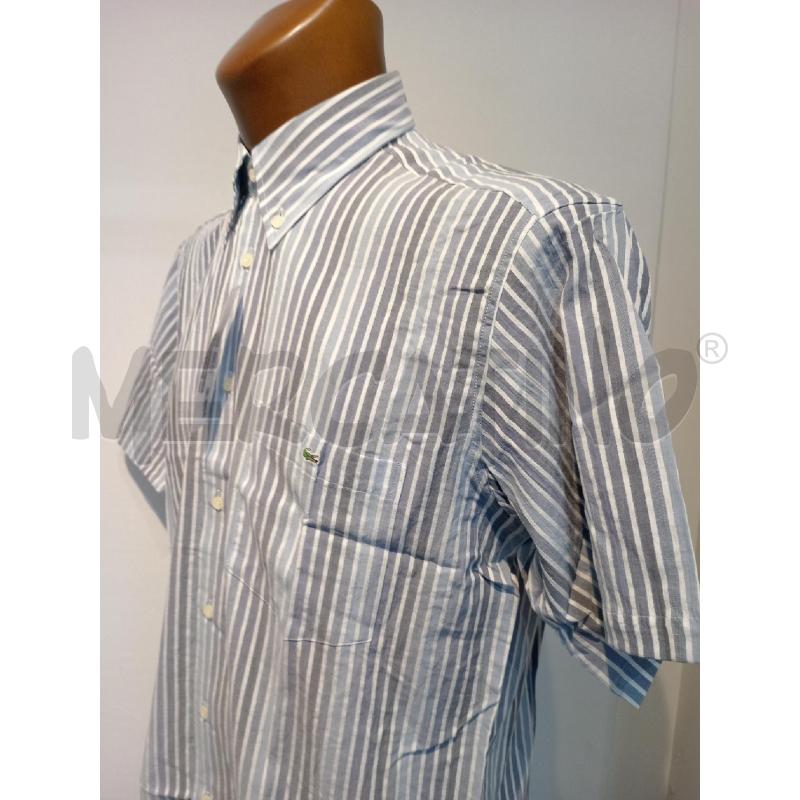 CAMICIA UOMO LACOSTE RIGHE AZZURRE MEZZA MANCIA | Mercatino dell'Usato Moncalieri bengasi 3