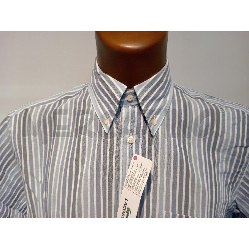 CAMICIA UOMO LACOSTE RIGHE AZZURRE MEZZA MANCIA | Mercatino dell'Usato Moncalieri bengasi 4