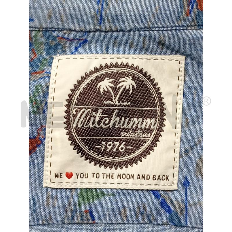 CAMICIA UOMO MITCHUMM AZZURRA CON SCIATORI  | Mercatino dell'Usato Moncalieri bengasi 5