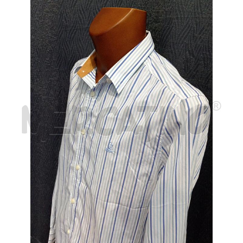 CAMICIA UOMO PRIMA CLASSE RIGHE BIANCO BLU | Mercatino dell'Usato Moncalieri bengasi 4