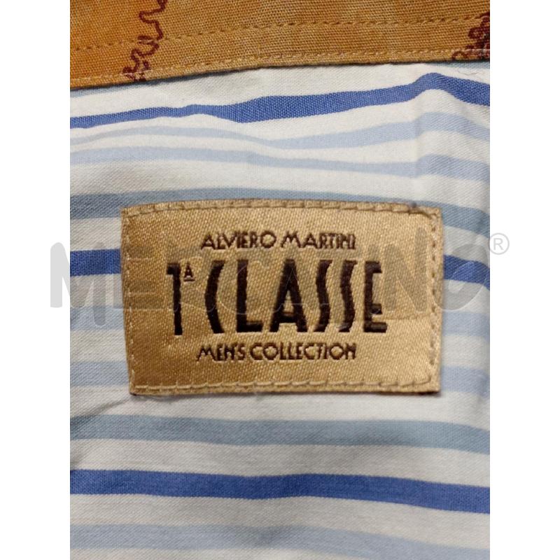 CAMICIA UOMO PRIMA CLASSE RIGHE BIANCO BLU | Mercatino dell'Usato Moncalieri bengasi 5