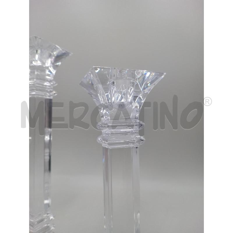 CANDELABRI CRISTALLO PZ. 3 | Mercatino dell'Usato Moncalieri bengasi 2