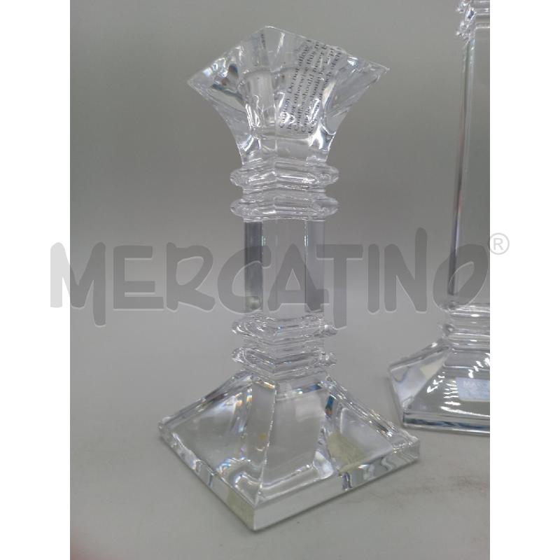 CANDELABRI CRISTALLO PZ. 3 | Mercatino dell'Usato Moncalieri bengasi 5