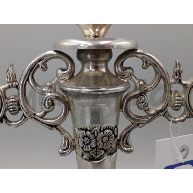 CANDELABRO METALLO H. 34 | Mercatino dell'Usato Moncalieri bengasi 4