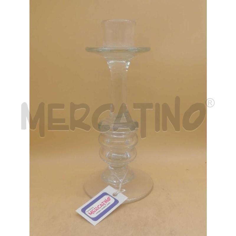 CANDELABRO VETRO H. 35 | Mercatino dell'Usato Moncalieri bengasi 1