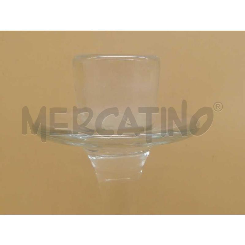 CANDELABRO VETRO H. 35 | Mercatino dell'Usato Moncalieri bengasi 2