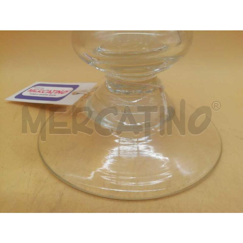 CANDELABRO VETRO H. 35 | Mercatino dell'Usato Moncalieri bengasi 4