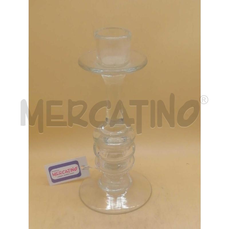 CANDELABRO VETRO H. 35 | Mercatino dell'Usato Moncalieri bengasi 5