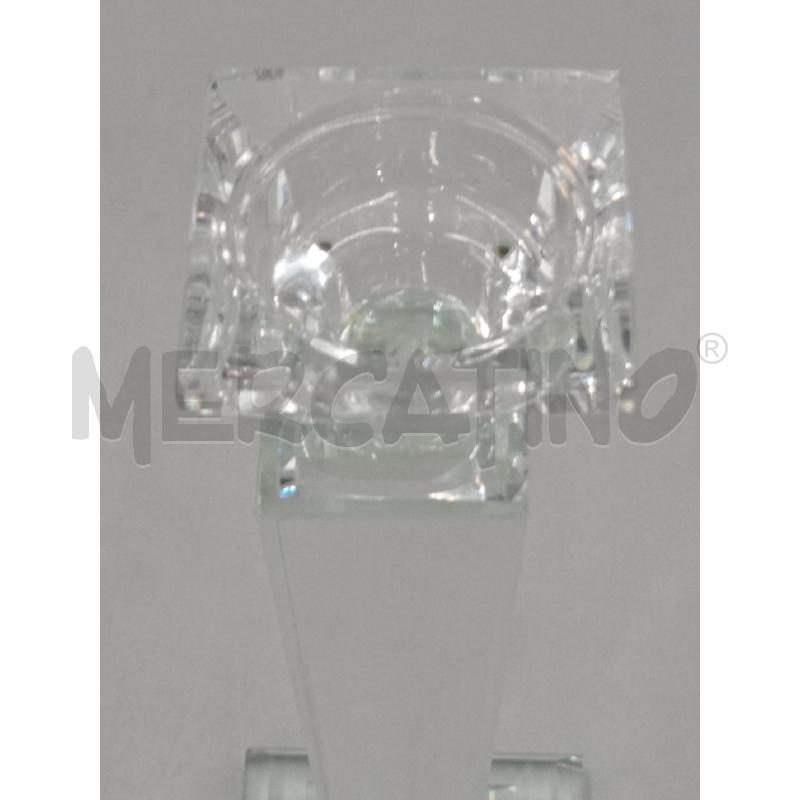 CANDELABRO VETRO SFACCETTATO CM 19 | Mercatino dell'Usato Moncalieri bengasi 2
