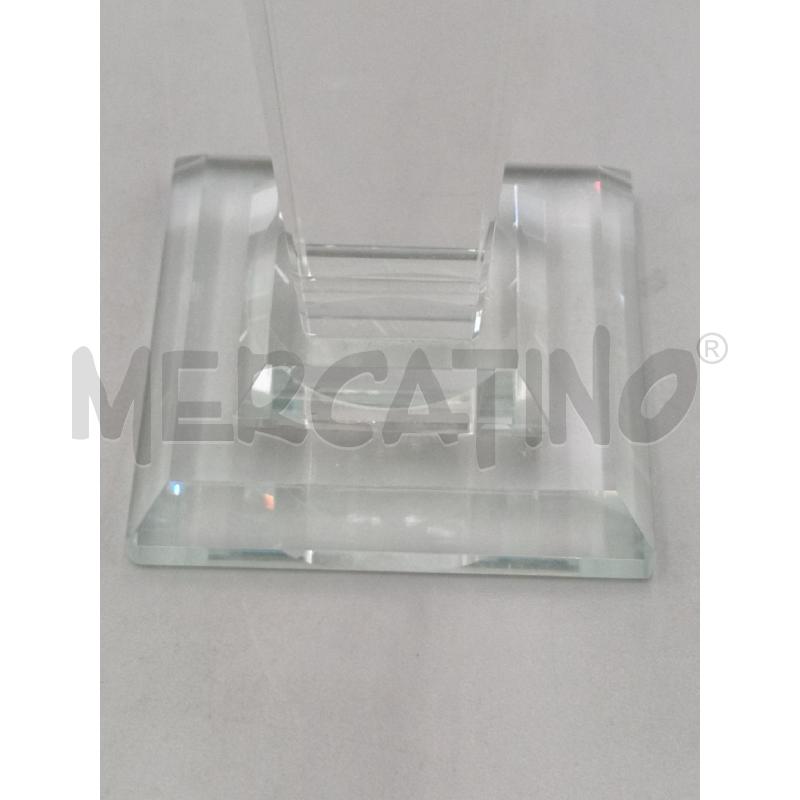 CANDELABRO VETRO SFACCETTATO CM 19 | Mercatino dell'Usato Moncalieri bengasi 3
