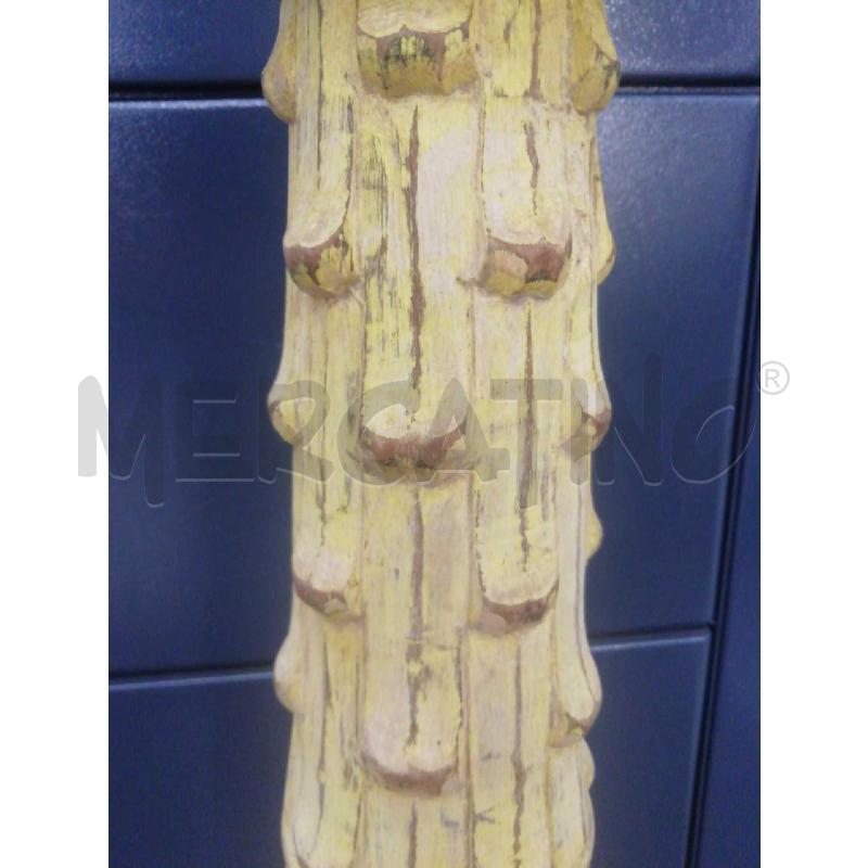 CANDELIERE LEGNO GAMBA TORCIGLIONE H. 95 | Mercatino dell'Usato Moncalieri bengasi 2