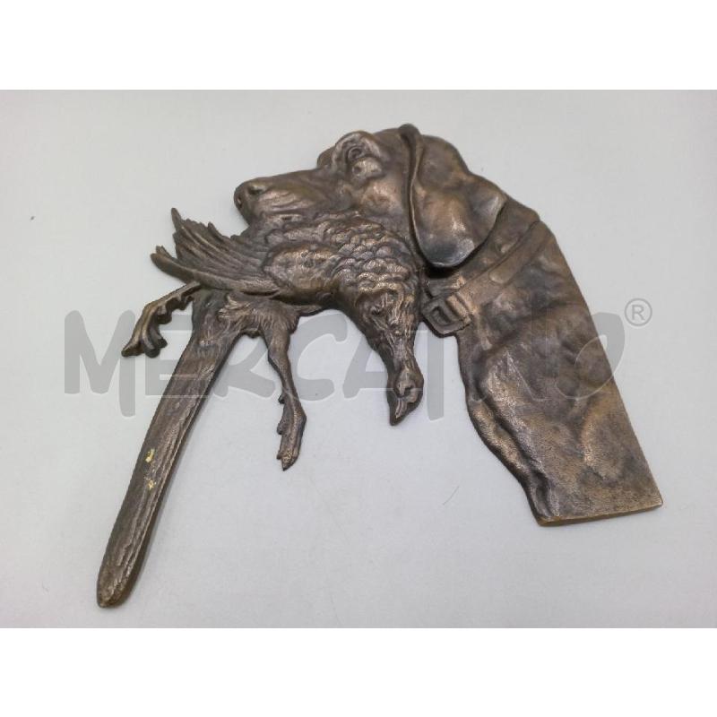 CANE CACCIA CON FAGIANO BRONZO H. 30 | Mercatino dell'Usato Moncalieri bengasi 1