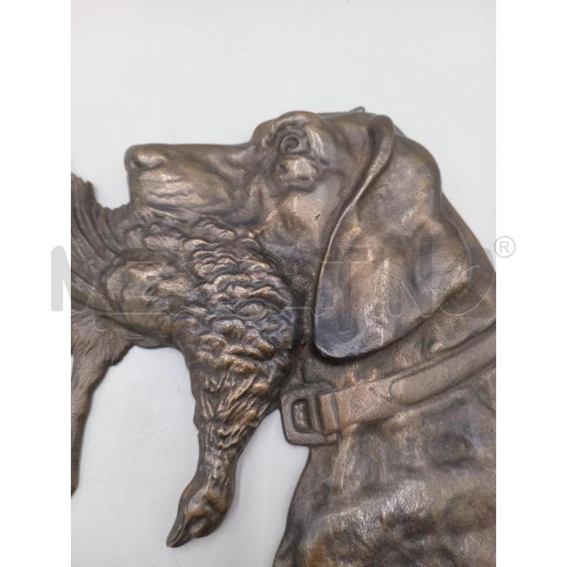 CANE CACCIA CON FAGIANO BRONZO H. 30 | Mercatino dell'Usato Moncalieri bengasi 2