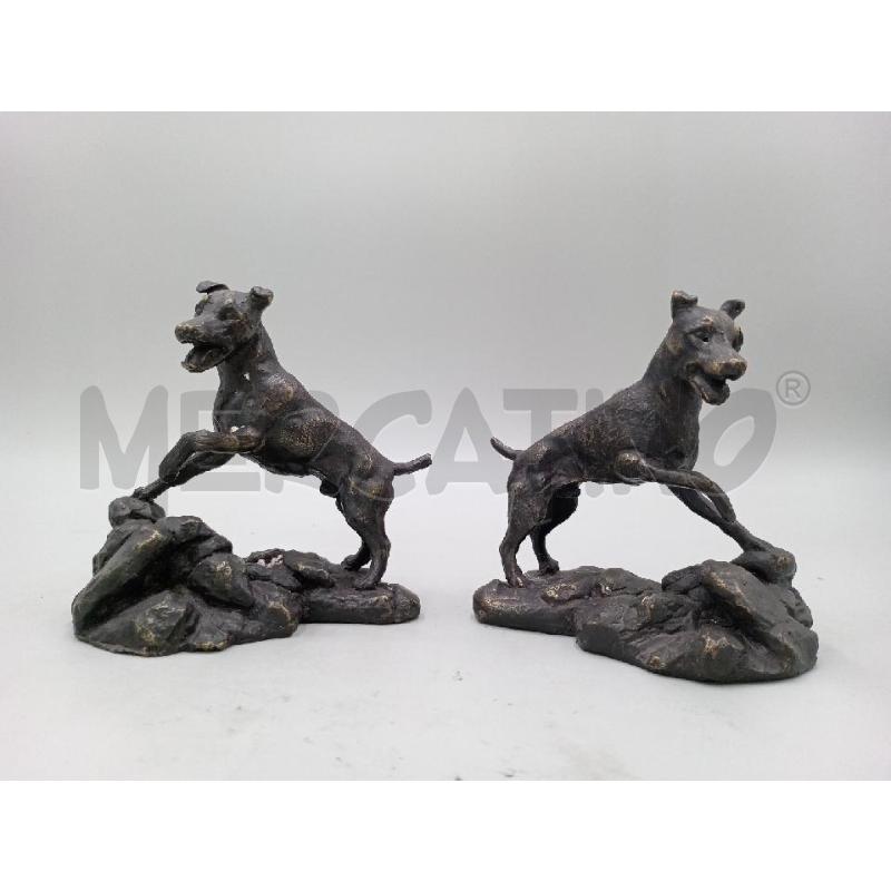 CANI BRONZO H. 12 - PZ 2 | Mercatino dell'Usato Moncalieri bengasi 1