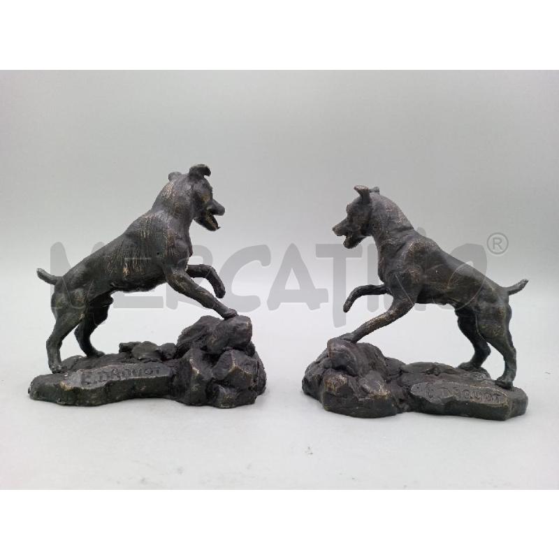 CANI BRONZO H. 12 - PZ 2 | Mercatino dell'Usato Moncalieri bengasi 2