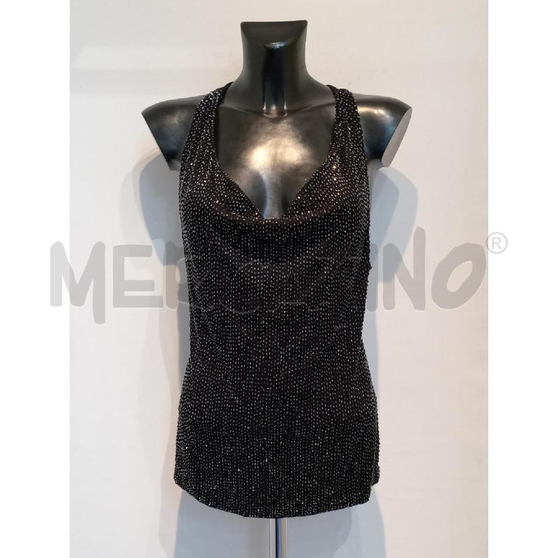 CANOTTA DONNA CELYN NERA CON PAILLETTES  | Mercatino dell'Usato Moncalieri bengasi 1