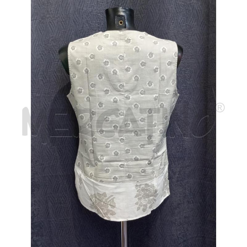 CANOTTA DONNA COLMAR GRIGIA CON FIORELLINI | Mercatino dell'Usato Moncalieri bengasi 2