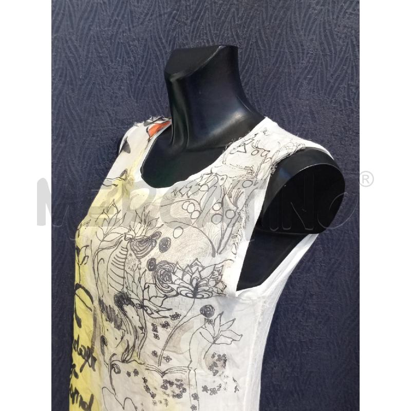 CANOTTA DONNA DOLCE&GABBANA BIANCA CON STAMPA ASTRATTA  | Mercatino dell'Usato Moncalieri bengasi 3