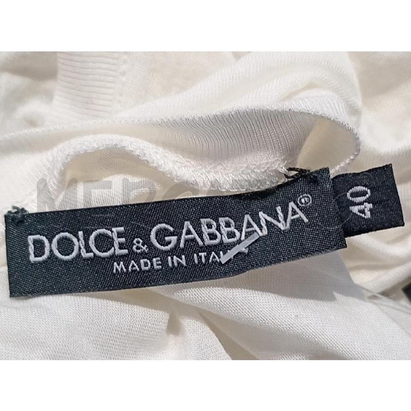 CANOTTA DONNA DOLCE&GABBANA BIANCA CON STAMPA ASTRATTA  | Mercatino dell'Usato Moncalieri bengasi 5