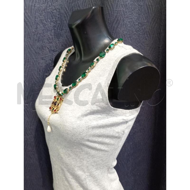 CANOTTA DONNA DOLCE & GABBANA GRIGIA CON INSERTO GIOIELLO | Mercatino dell'Usato Moncalieri bengasi 3