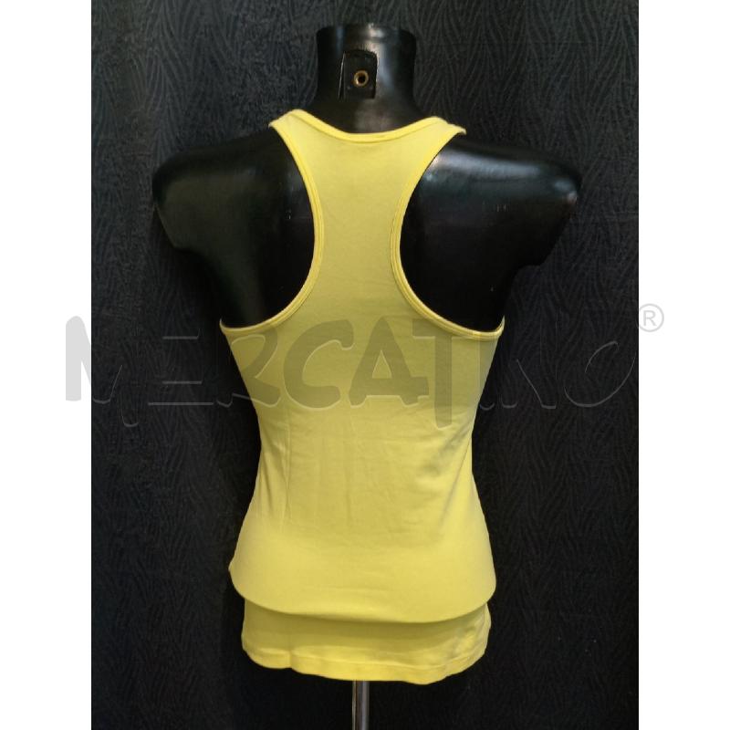 CANOTTA DONNA EMPORIO ARMANI GIALLA CON LOGO IN STRASS | Mercatino dell'Usato Moncalieri bengasi 2