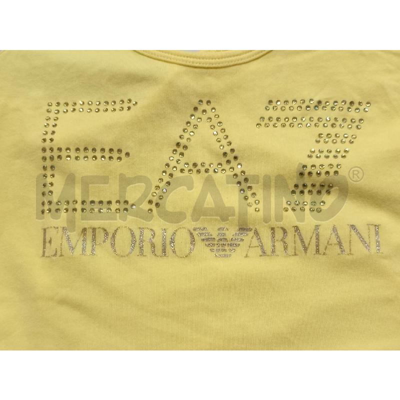 CANOTTA DONNA EMPORIO ARMANI GIALLA CON LOGO IN STRASS | Mercatino dell'Usato Moncalieri bengasi 4