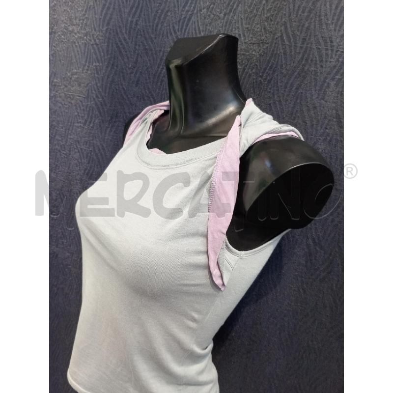 CANOTTA DONNA EMPORIO ARMANI GRIGIO ROSA | Mercatino dell'Usato Moncalieri bengasi 3