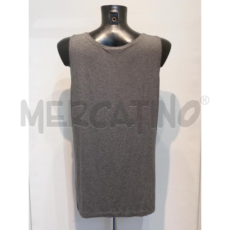 CANOTTA DONNA MARINA RINALDI GRIGIA CON INSERTO PAILLETTES | Mercatino dell'Usato Moncalieri bengasi 2