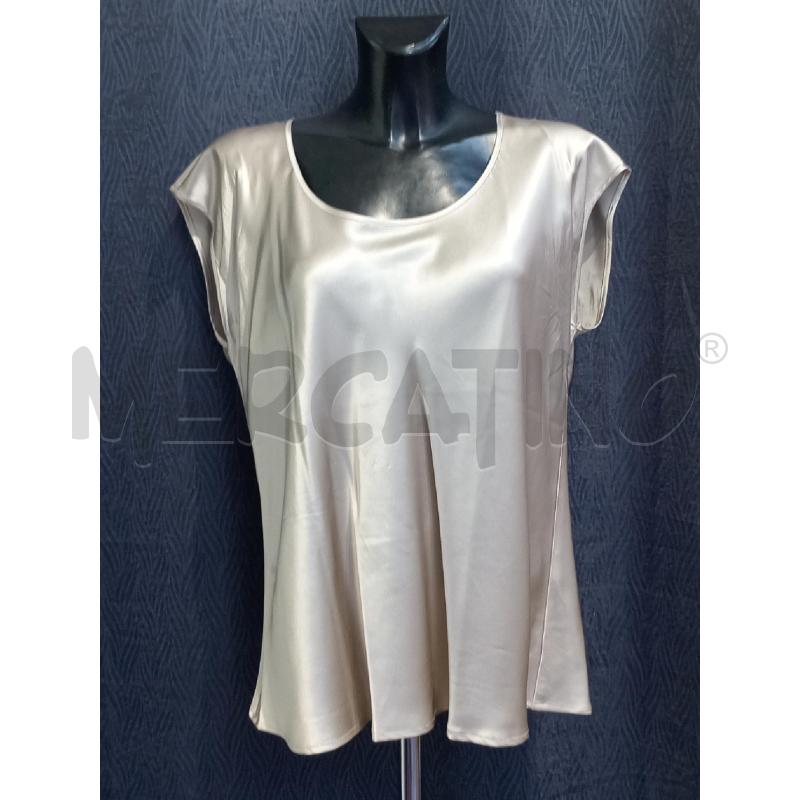 CANOTTA DONNA MARINA RINALDI SETA BEIGE | Mercatino dell'Usato Moncalieri bengasi 1