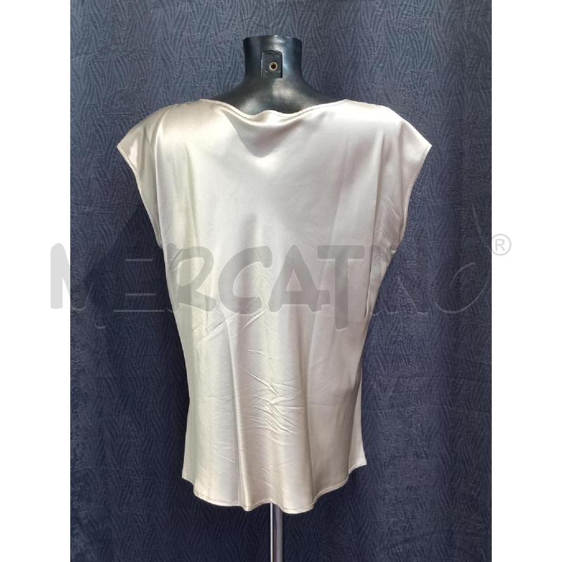 CANOTTA DONNA MARINA RINALDI SETA BEIGE | Mercatino dell'Usato Moncalieri bengasi 2