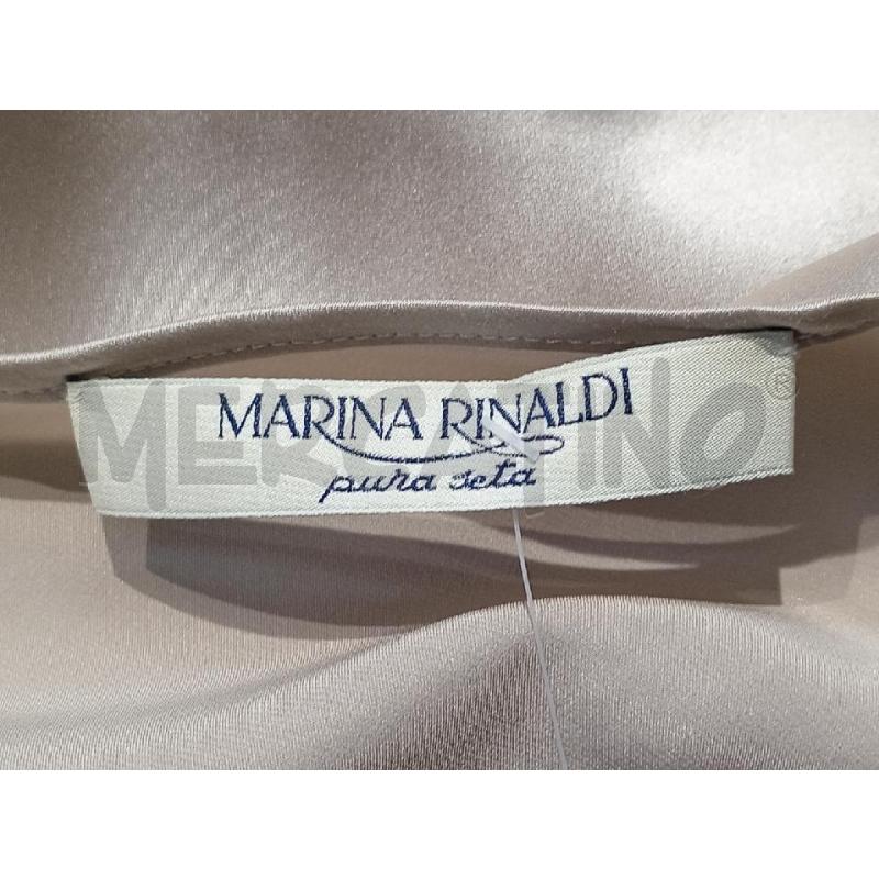 CANOTTA DONNA MARINA RINALDI SETA BEIGE | Mercatino dell'Usato Moncalieri bengasi 5
