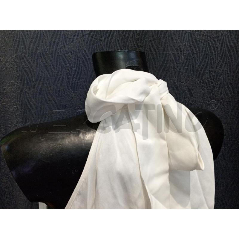 CANOTTA DONNA MASSIMO DUTTI BIANCO CON FONDO PIUME | Mercatino dell'Usato Moncalieri bengasi 4
