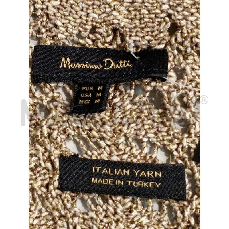 CANOTTA DONNA MASSIMO DUTTI DORATA TRAFORATA | Mercatino dell'Usato Moncalieri bengasi 5