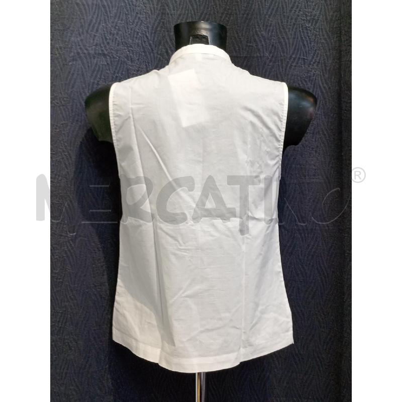 CANOTTA DONNA PATRIZIA PEPE BIANCA CON CORDINI COTONE  | Mercatino dell'Usato Moncalieri bengasi 2