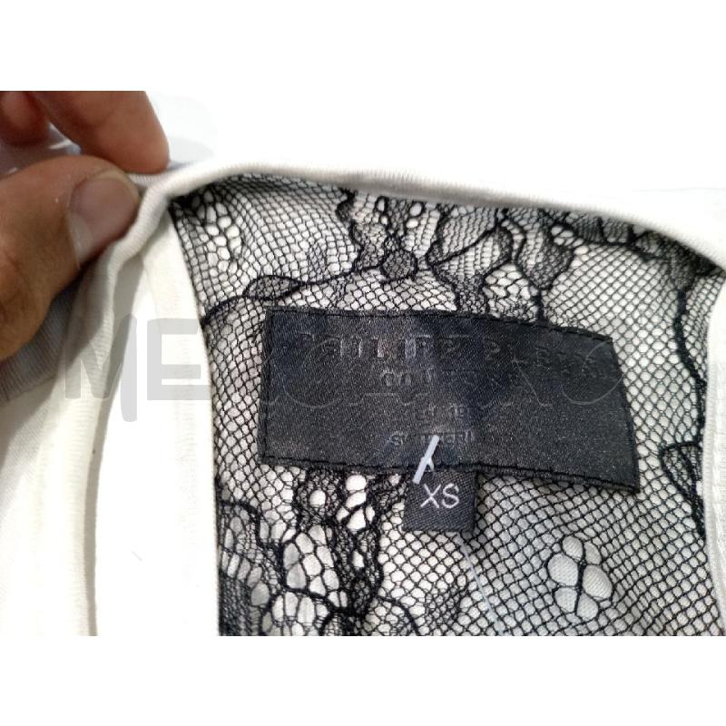 CANOTTA DONNA PHILIPP PLEIN BIANCA | Mercatino dell'Usato Moncalieri bengasi 5