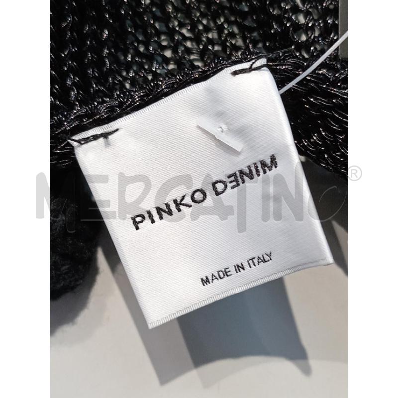 CANOTTA DONNA PINKO DENIM NERA DOPPIO TESSUTO  | Mercatino dell'Usato Moncalieri bengasi 5