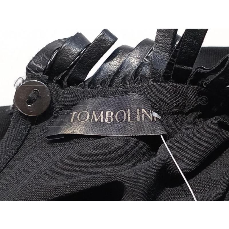 CANOTTA DONNA TOMBOLINI NERA INSERTO COLLO PELLE | Mercatino dell'Usato Moncalieri bengasi 4